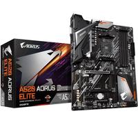 Carte Mère GIGABYTE A520 AORUS ELITE - Compatible Processeurs AMD Ryzen Série 5000 (Socket AM4), VRM Numérique 5+3 Phases, DDR4 Jusqu’à 4733 MHz (OC), M.2 PCIe 3.0 x4, LAN Gigabit, USB 3.2 Gen 2