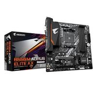 GIGABYTE B550M AORUS ELITE AX Carte mère - Processeurs AMD Ryzen 5000, VRM 5+3 phases, jusqu'à 4733 MHz DDR4, 1xPCIe 4.0 + 1xPCIe 3.0 M.2, Wi-Fi 6E, LAN 1GbE, USB 3.2 Gen 1