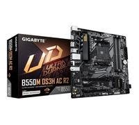 GIGABYTE "B550M DS3H AC R2 Carte mère - Processeurs AMD Ryzen 5000, VRM 5+3 phases, jusqu''à 4733 MHz DDR4 (O.C.), 1x M.2 PCIe 4.0 + 1x M.2 PCIe 3.0, Wi-Fi 5, LAN 1 GbE, USB 3.2 Gen 1 carte mère socke