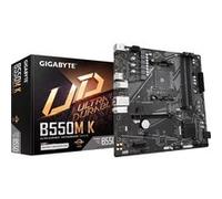 GIGABYTE B550M K Carte mère - Processeurs AMD Ryzen 5000, jusqu'à 4733 MHz DDR4, 1xPCIe 4.0 + 1xPCIe 3.0 M.2, LAN 1GbE, USB 3.2 Gen 1