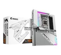 GIGABYTE B650E AORUS STEALTH ICE Carte mère - AMD Ryzen série 9000, VRM 12+2+2 phases, jusqu'à 8000 MHz DDR5 (OC), 1xPCIe 5.0 + 2xPCIe 4.0 M.2, LAN 2,5 GbE, WIFI 7, USB 3.2 Gen 2x2
