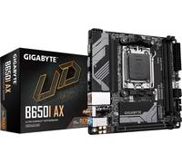GIGABYTE B650I AX Carte mère - AMD Ryzen série 9000, VRM 5+2+1 phases, jusqu'à 6400 MHz DDR5 (OC), 1xPCIe 4.0 M.2, LAN 2,5 GbE, WIFI 6E, USB 3.2 Gen 2