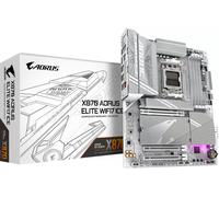GIGABYTE X870 AORUS ELITE WIFI7 ICE Carte Mère - Prend en charge les processeurs AMD Ryzen 9000, 16+2+2 phases VRM numérique, jusqu'à 8200MHz DDR5 (OC), 3xPCIe 5.0 + 1xPCIe 4.0, Wi-Fi 7, LAN 2,5GbE, USB 4