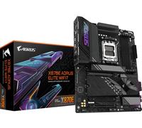 GIGABYTE X870E AORUS ELITE WIFI7 Carte Mère - Prend en charge les processeurs AMD Ryzen 9000, 16+2+2 phases VRM numérique, jusqu'à 8000Hz DDR5 (OC), 3xPCIe 5.0 + 1xPCIe 4.0, Wi-Fi 7, LAN 2,5GbE, USB 4