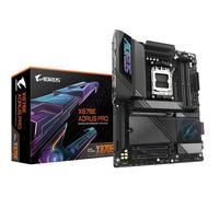 GIGABYTE X870E AORUS PRO Carte Mère - Prend en charge les processeurs AMD Ryzen 9000, 16+2+2 phases VRM numérique, jusqu'à 8000MHz DDR5 (OC), 3xPCIe 5.0 + 1xPCIe 4.0, Wi-Fi 7, LAN 2.5GbE, USB 4