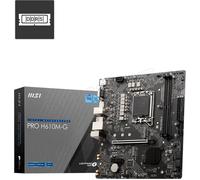 MSI Pro H610M-G Carte mère, Micro-ATX - pour processeur Intel de 14e, 13e et 12e gén., LGA 1700 - DDR5 Memory Boost 4800MHz/MAX, PCIe 4.0 x16, M.2 Gen3