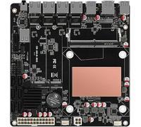 Carte mère NAS N100 avec 6 baies SATA3.0, mini carte mère ITX avec 4 ports i226 2,5 GbE LAN, carte routeur souple DDR5 avec double M.2 NVMe, PCle3.0 x4
