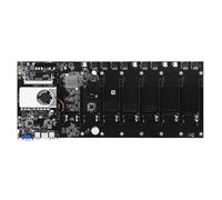 Carte Mere pc Carte Mère De Minage Fit for BTC-T37, 8 GPU, Bitcoin, Crypto-Monnaie Et Ethereum, avec SSD MSATA 128 Go, DDR3, RAM 1600 MHz