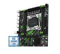 Carte Mere pc Fit for Machinist X99 PR9 Kit de Carte mère LGA 2011-3 Intel Xeon E5 2680 V4 CPU et DDR4 16GB (2 * 8G) RAM Combo en Option 3.0 NVME(Motherboard+CPU)