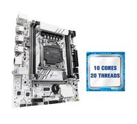 Carte Mere pc Kit de Carte mère Fit for ZSUS X99 avec mémoire CPU LGA2011-3 Xeon E5 2630 V4 NVME M.2 SATA(Motherboard+CPU)