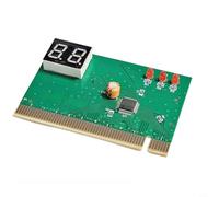 Carte mère PCI et ISA - Analyseur de carte mère - Testeur de diagnostic à 2 chiffres avec rétention de code d'erreur, alarme sonore et fonction d'auto-test - Outil essentiel pour l'identification des