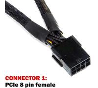 Carte mère PCI Express 8 broches à 2 X PCIe 8 (6 + 2) broches, carte graphique PCI e GPU VGA, câble d'alimentation Hub