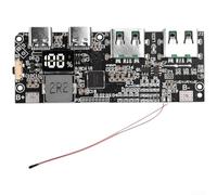 Carte mère Powerbank 22,5 W avec module de charge rapide, prise en charge multi-protocole et protection de la température, circuit DIY pour alimentation mobile, options d'affichage numérique ou LED (B