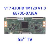 Carte Mère TV T-Con 6870C-0738A For Téléviseurs 43", 49" Et 55", Carte Logique V17_43UHD_TM120_1.0 6871L-5203C(55 Inch)
