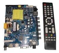 Carte Mère TV Universelle 3 En 1 Avec 2 Ports HDMI, Compatible Avec CV56BH-Q42 45-70V 560mA.(1366x768)
