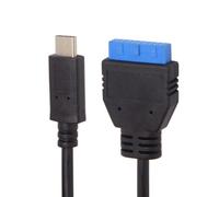 Carte mère USB 3.1 Type C USB C mâle vers USB 3.0, 19 broches 20 broches, câble d'en tête