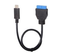 Carte mère USB 3.1 Type C USB C mâle vers USB 3.0, 19 broches 20 broches, câble d'en tête