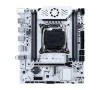 Carte mère X99 DDR4 LGA2011-3 avec Emplacement M 2, Compatible avec Le chipset C612, Double Canal DDR4 SATA 3.0, Refroidissement Blanc, Ventilateur blindé