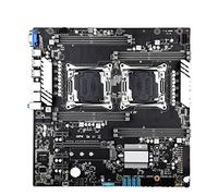 Carte mère X99 Dual CPU pour cartes mères JINGSHA Socket LGA 2011-3 Dual Gigabit Ethernet VGA, USB3.0,10 SATA3.0, NVMe M.2, 8 DDR4 jusqu'à 256 Go de mémoire