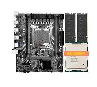 Carte mère X99 Gaming avec processeur Xeon E5 2630 V4 et DDR4 8Gx2 2133MHz Double Canal R-AM M.2 NVME for PC de Bureau(Motherboard+CPU)