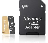 Carte Micro 512Go Avec Performance De L`Application A2, 4K Uhd, Uhs-I, Classe 10, U3, Carte Mémoire V30 Avec Des Vitesses De Lecture Jusqu`À 100 Mb/S, E512Go