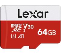 Carte Micro Sd 64 Go, Carte Mémoire Micro Sd+ Adaptateur, Microsdxc Carte Tf Jusqu'À 100 Mo/S, A1, U3, C10, V30, Full Hd Et 4K Uhd Pour Caméra, Telephone, Switch[SHJ41901863]