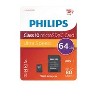 Philips FM64MP45B/00 mémoire flash 64 Go MicroSDXC UHS-I Classe 10