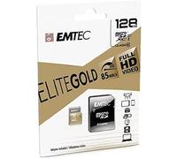 Emtec MicroSDXC 128 Go avec adaptateur – CL10 Gold+ UHS-I 85MB/s – Sous blister