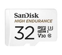 SanDisk High Endurance Monitoring Carte microSDHC 32 GB Class 10, UHS-I, UHS-Class 3, v30 Video Speed Class avec adaptateur SD