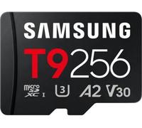 Samsung T9 Carte microSD, 256 Go, Carte mémoire pour Drones, caméras d'action et caméras à 360°, UHS-I U3, Full HD & 4K UHD, 200 Mo/s en Lecture, 130 Mo/s en écriture, MB-MH256T/WW