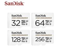 Carte Micro SD SanDisk High Endurance originale, MicroSDHC 32GB V30 C10, MicroSDXC 64GB 128GB 256GB, carte mémoire pour caméra embarquée