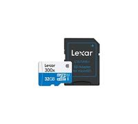 Lexar LSDMI32GBB1EU300A Carte mémoire Micro SDHC UHS-I 300 x 45 s avec Adaptateur SD 32 Go