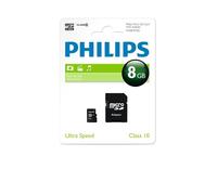 Philips FM08MP45B - Carte mémoire flash (adaptateur microSDHC - SD inclus(e)) - 8 Go - Class 10 - microSDHC UHS-I