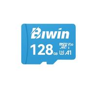 Carte Micro SDXC Biwin MS100 128 Go, Carte mémoire MicroSD UHS-I, A1, V30, U3 Classe 10, jusqu'à 100 Mo/s pour Smartphones, tablettes, caméras de sécurité et caméras de Bord