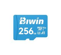 Carte Micro SDXC Biwin MS100 256 Go, Carte mémoire MicroSD UHS-I, A1, V30, U3 Classe 10, jusqu'à 100 Mo/s pour Smartphones, tablettes, caméras de sécurité et caméras de Bord
