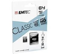 Carte Micro SDXC Emtec 64Go Class 10 + Adaptateur G
