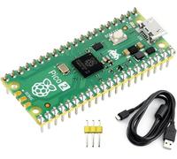 Carte microcontrôleur Raspberry Pi Pico 2 pré-soudée basée sur la puce de microcontrôleur Raspberry Pi RP2350,avec conception double c?ur et double architecture,fonctionnant jusqu'à 150 MHz