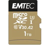 Carte microSD 1TB - EMTEC - SpeedIN Pro - UHS-I U3 V30 A2 - Lecture 100MB/s - Écriture 95MB/s
