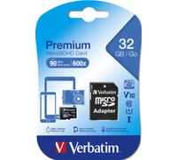 Verbatim - Carte mémoire flash (adaptateur microSDHC - SD inclus(e)) - 32 Go - Class 10 - micro SDHC