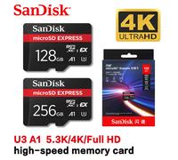 Carte MicroSD Express SanDisk 128 Go 256 Go A2 5.3K NVMe TF pour tablette, drone, Switch 2 Max, 880 Mo/s, carte Micro SD pour téléphone
