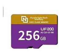 Carte MicroSD GANGXUN UNIS UF200 256GB - Haute Vitesse et Grande Capacité pour Vidéos 4K G