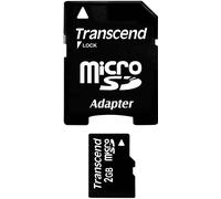 Transcend Carte microSD TS2GUSD 2 Go avec adaptateur SD