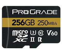 Carte microSD V60 (256 Go) - Testée pour Les appareils à Carte SD Pleine Taille | jusqu'à 250 Mo/s en Lecture, 130 Mo/s en écriture ProGrade Digital