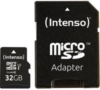Carte microSDHC Intenso Professional 32 GB Class 10, UHS-I avec adaptateur SD