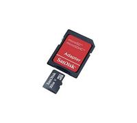 Carte microSDHC SanDisk SDSDQB-032G-B35 32 GB Class 4 avec adaptateur SD