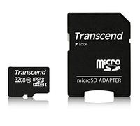 Transcend - Carte mémoire flash (adaptateur microSDHC - SD inclus(e)) - 32 Go - Class 10 - micro SDHC G