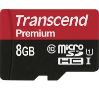 Carte microSDHC Transcend Premium 8 GB Class 10, UHS-I
