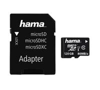 Carte MicroSDXC 128 Go Classe 10 UHS-I avec adaptateur SD pour enregistrement vidéo Full HD