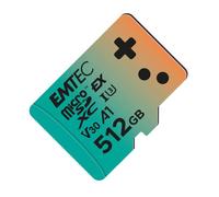 Carte MicroSDXC - EMTEC - Gaming Express - 512GB - UHS-I U3 V30 A1 - Haute Vitesse 880Mb/s