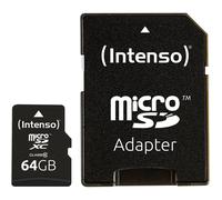 Carte microSDXC Intenso High Performance 64 GB Class 10 avec adaptateur SD
